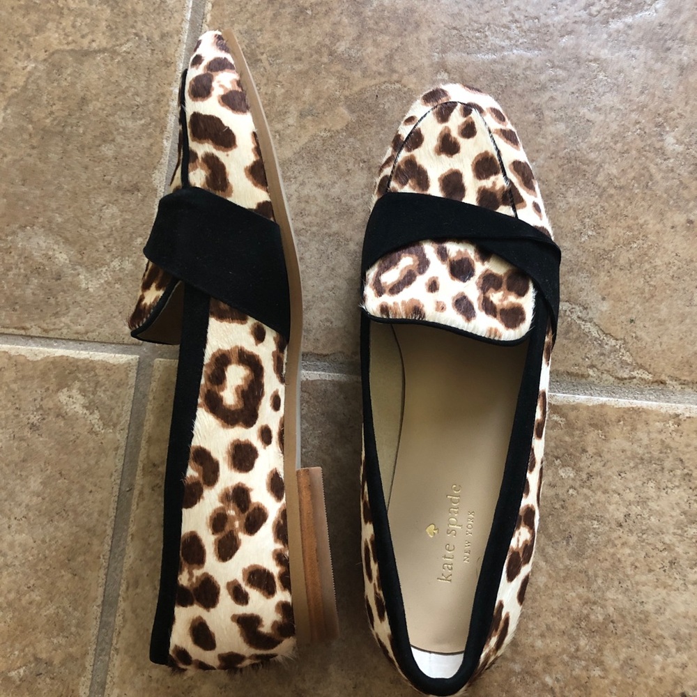 Kate Spade Leopard Loafers